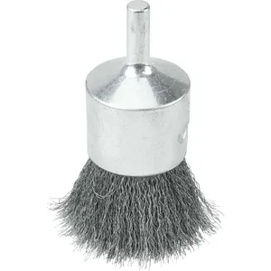 Escova pincel aço ondulado 25 mm haste 6,0 mm fio 0,20 mm - WEILER