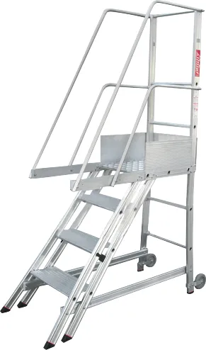 Escada Trepadeira Alumínio 0,96x1,46m 3 Degraus + Plataforma TR102 - Alulev