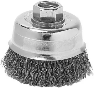 Escova Copo Aço Ondulado 100mm M14 Fio 0,50mm 10200Rpm - Weiler