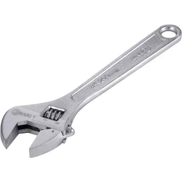 Chave Ajustável para Porca 8" Abertura 23mm Cromada - NOVE54