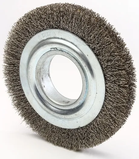 Escova Circular Ondulada 150x13mm Fio 0,40mm 6000Rpm - Abrasfer