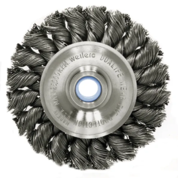Escova Circular Aço Trançado 115x12mm F22 Fio 0,5mm 12500rpm - Weiler