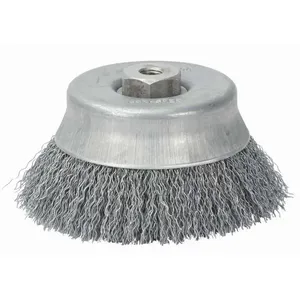 Escova Copo Aço Ondulado 150x M14 Fio 0,40mm 8500Rpm - Abrasfer