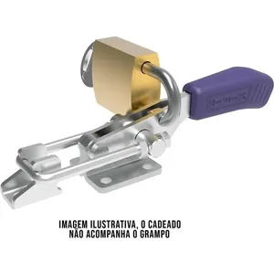 Grampo de aperto rápido tipo esticador 200 kgf com cabo KF743DC - KIFIX