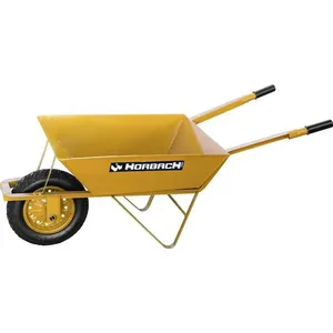 Carrinho de mão com pneu e câmara caçamba quadrada chapa 24 (0,60mm) HORBACH