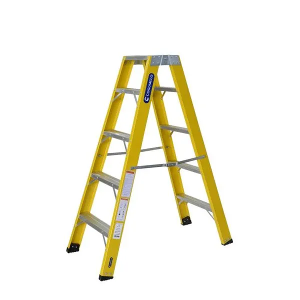 Escada Abrir Fibra Vidro 1,4M 4 degraus - Cogumelo