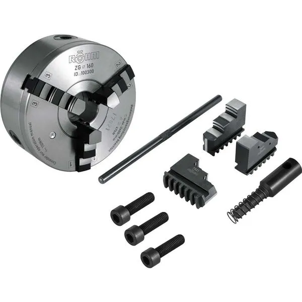 Placa Mecânica para Torno 4" Autocentrante Ferro Fundido 101781 - RÖHM
