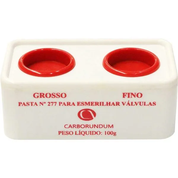 Pasta para esmerilhar válvulas frasco com 2 tipos de grãos 100g CARBORUNDUM