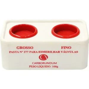 Pasta para esmerilhar válvulas frasco com 2 tipos de grãos 100g CARBORUNDUM