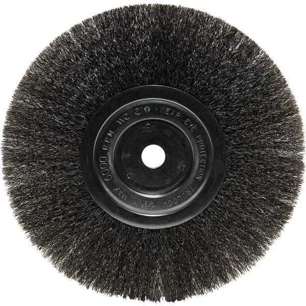 Escova circular aço ondulada 200 mm x 19 mm furo 16 mm - WEILER