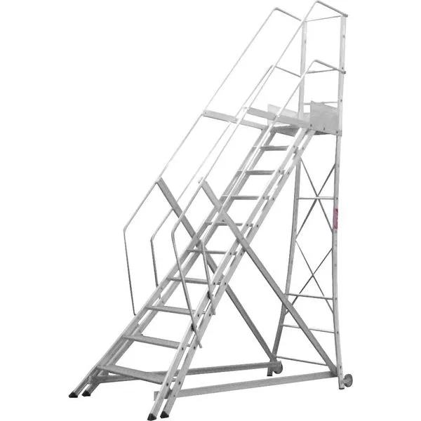Escada trepadeira 2,28X 2,58m 9 degraus + plataforma TR232 - ALULEV