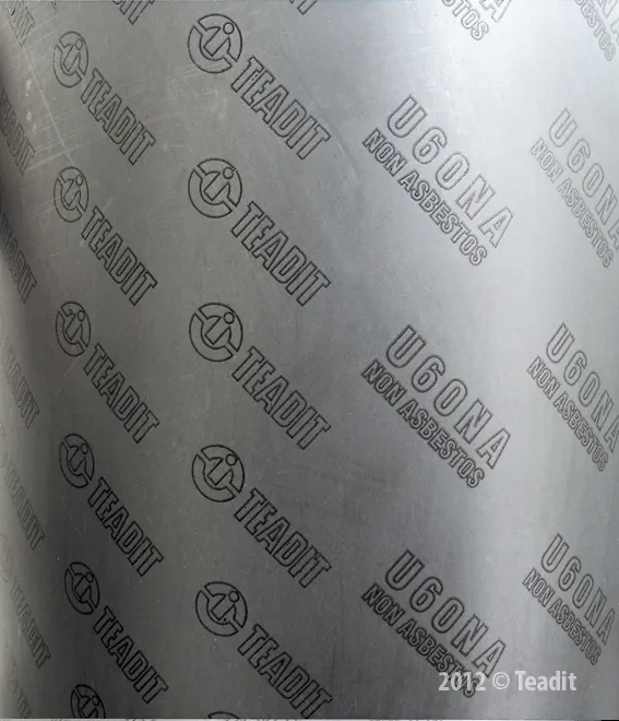Papelão Hidráulico Grafitado 2,4 mm x 1,5 m x 1,6 m U60NA - TEADIT