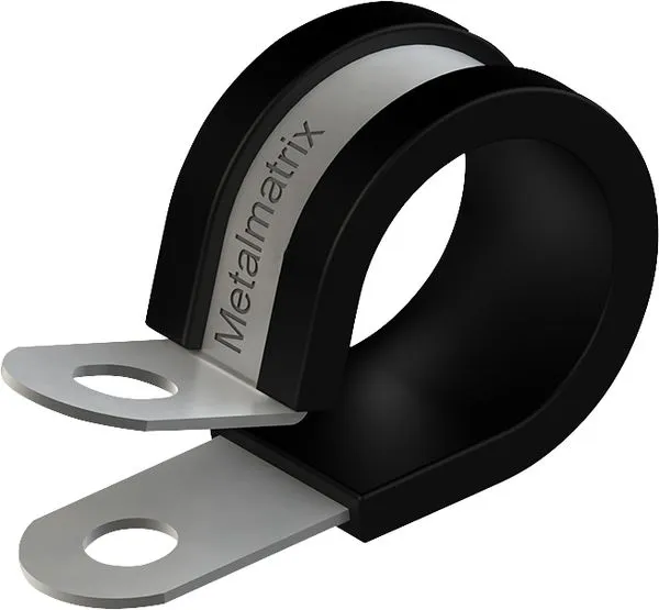 Abraçadeira tipo clip 15mm capacidade 6mm METALMATRIX
