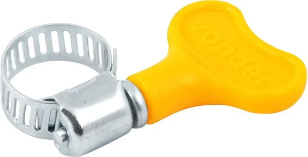 Abraçadeira tipo Borboleta 10mm a 16mm Aço Carbono Zincado 10 peças VONDER