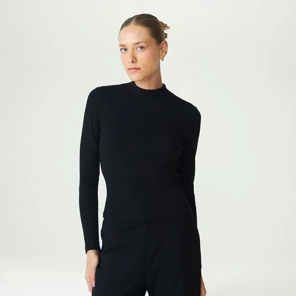 Blusa Manga Longa Fila Essentials Rib Feminina M