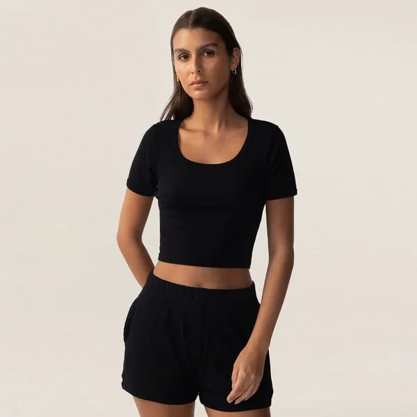 Blusa Fila Cropped Rib Feminina M