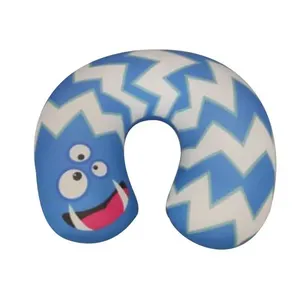 Almofada de Pescoço Infantil - Monstrinho - Azul - Fom