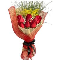 Buquê de Rosas Vermelho Para Presente