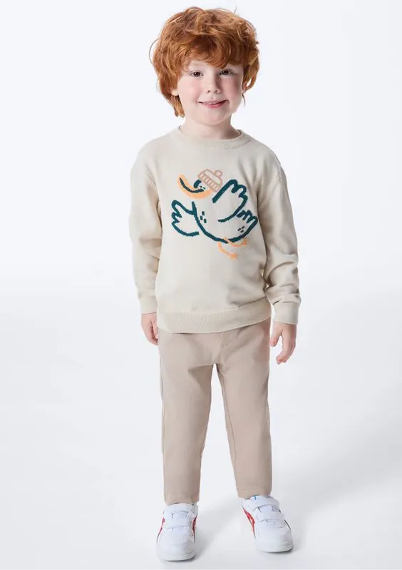 Calça Infantil Menino Toddler Chino - Bege 004