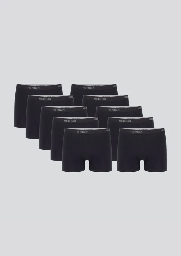 Kit 10 Cuecas Boxer Com elástico Personalizado - Preto M