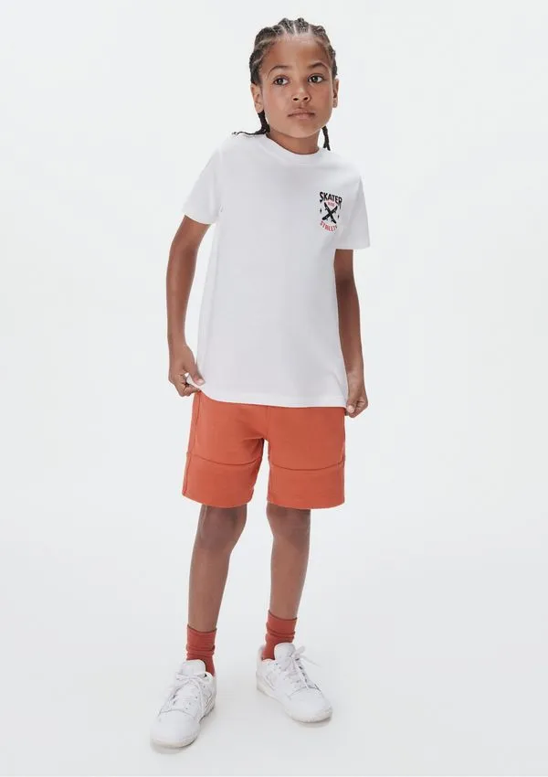 Conjunto Curto Infantil Menino Com Estampa - Terracota 012
