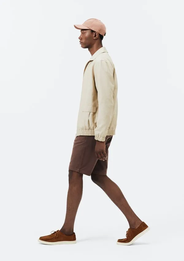 Bermuda Básica Masculina Chino Em Sarja - Vinho 040