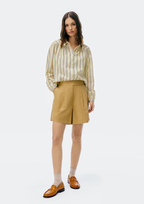 Shorts Feminino Evasê - Caqui 034