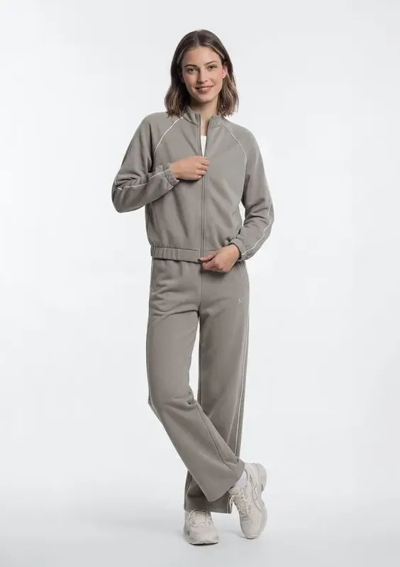 Jaqueta Esportiva Feminina Bomber Easy Care - Caqui P