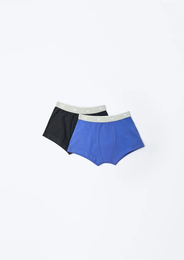 Kit 2 Cuecas Infantil Boxer - Multicolorido 012