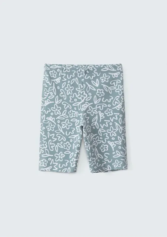 Bermuda Infantil Menina Estampada - Off white 008