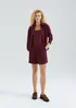 Shorts Feminino Cintura Alta Em Alfaiataria - Vinho 034