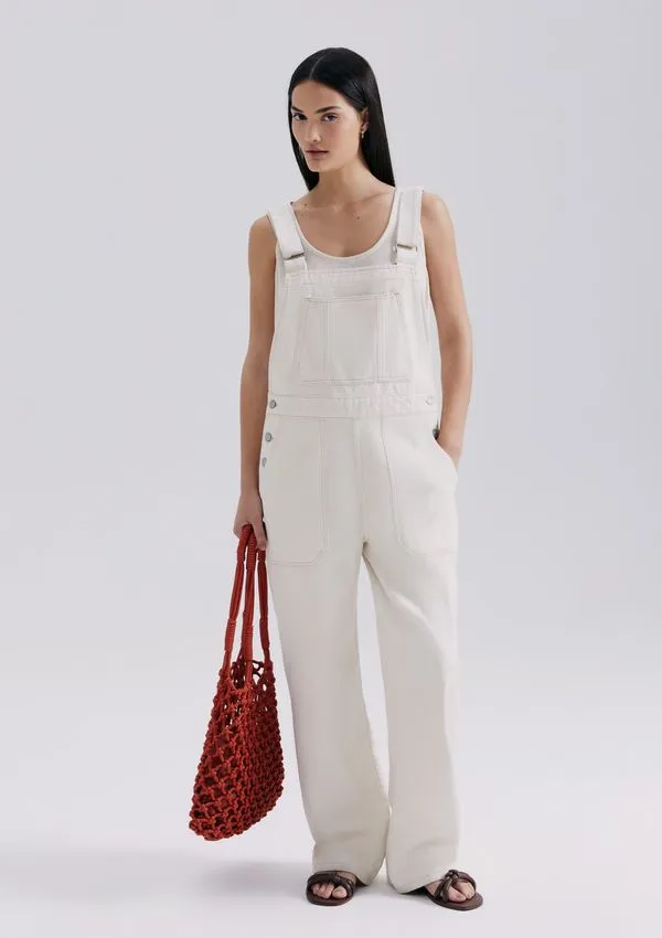 Jardineira De Sarja - Off white M