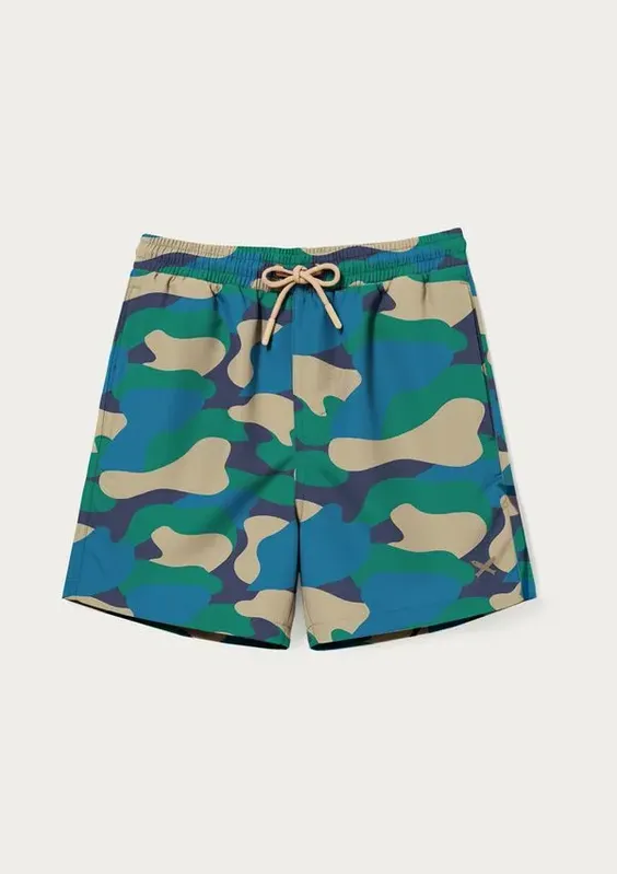 Shorts Infantil Menino Estampado - Verde 012