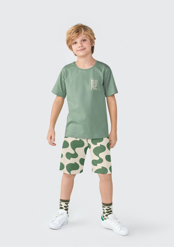 Conjunto Curto Infantil Menino Regular - Verde 008