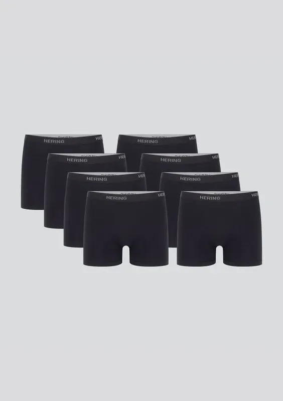 Kit 8 Cuecas Boxer Masculinas - Preto P
