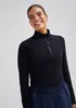 Blusa Esportiva Feminina Cropped Em Tecido Hidratante - Preto XG