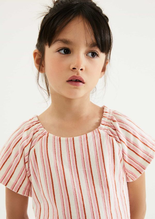 Blusa Infantil Menina Fio Tinto Texturizada - Vermelho 010