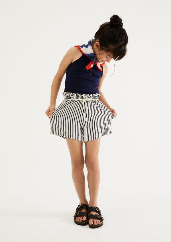 Conjunto Infantil Menina Em Fio Tinto - Azul 016