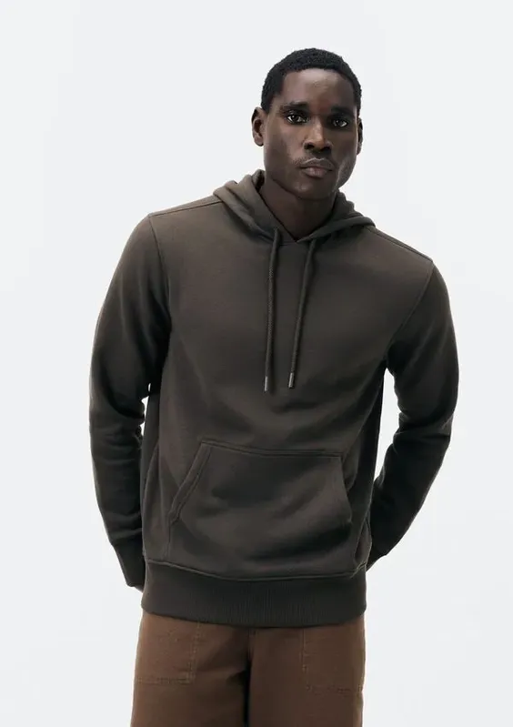 Blusão Básico Masculino Comfort Em Moletom Peluciado - Verde XXG