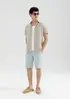 Bermuda Masculina Chino Fio Tinto - Azul 040