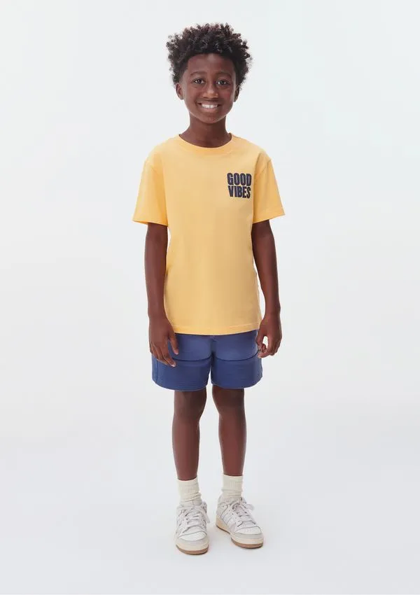 Conjunto Curto Infantil Menino Com Estampa - Azul 006