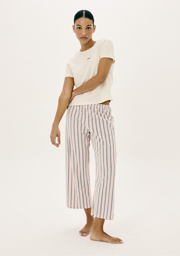 Pijama Longo Feminino Estampado - Rosa XP
