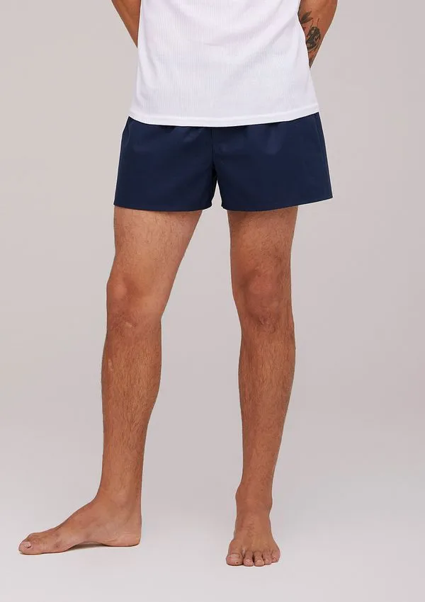 Cueca Samba Canção Masculina Em Algodão - Azul M
