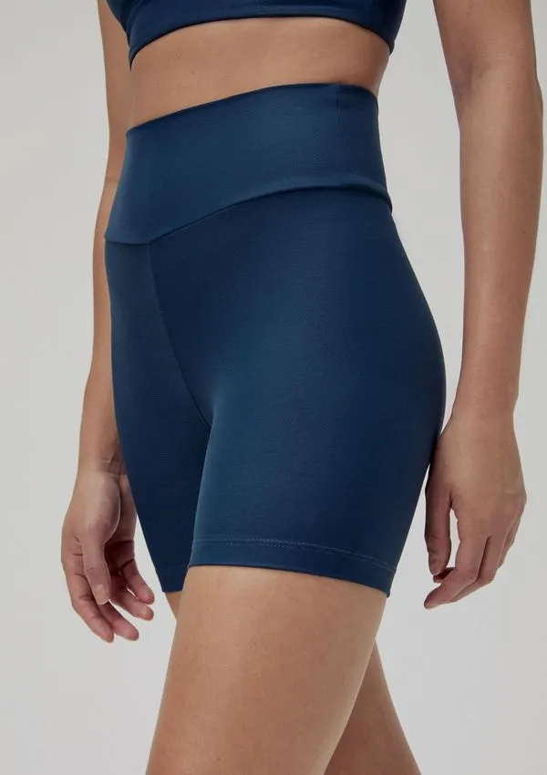 Bermuda Esportiva Feminina Secagem Rápida - Azul M