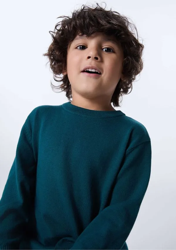 Blusão Infantil Menino Regular Com Decote Redondo - Verde 001