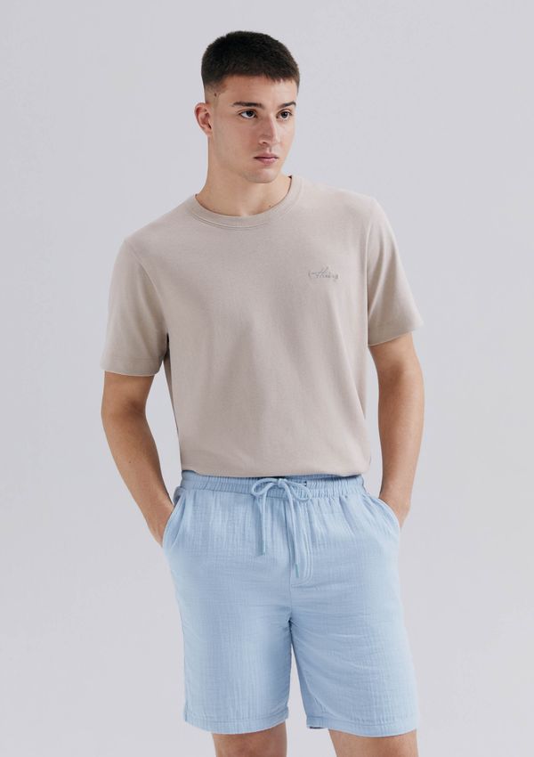 Bermuda Masculina Reta Texturizada - Azul G