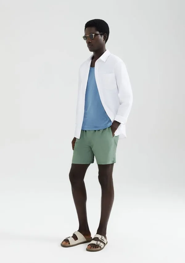 Shorts Praia Básico Masculino - Verde M