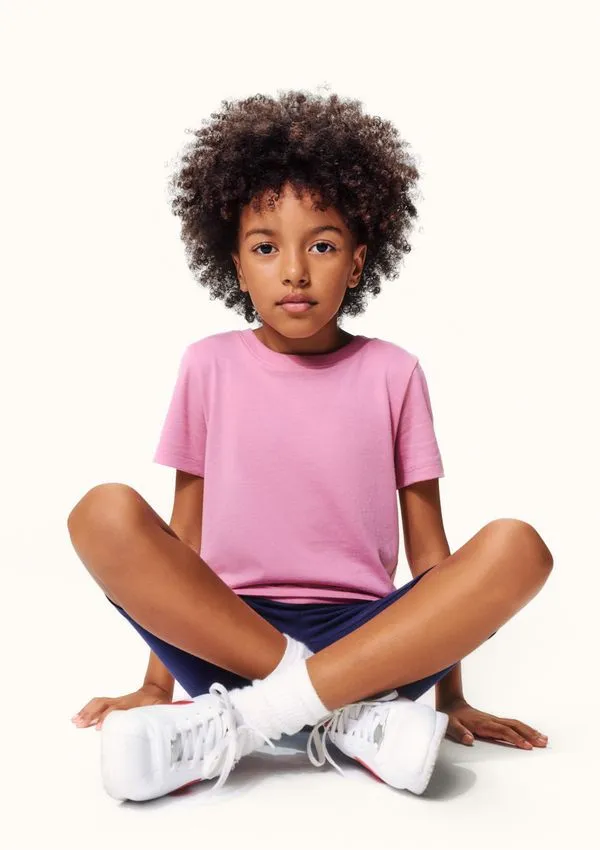 Blusa Infantil Menina Básica Slim - Rosa 010