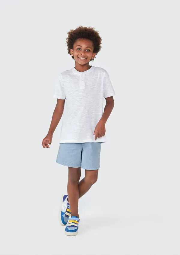 Camiseta Infantil Menino Comfort - Branco 008