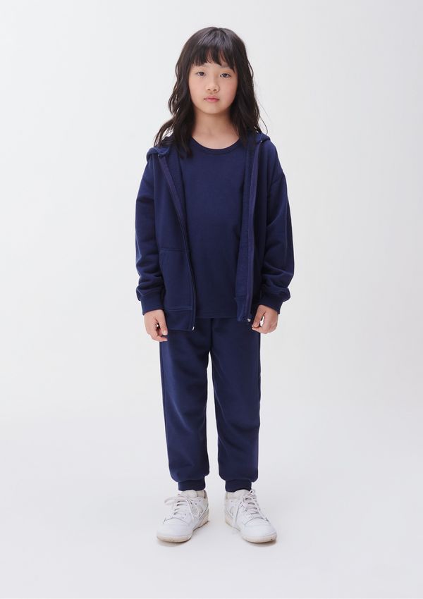 Calça de Moletom Básica Infantil Unissex Jogger - Azul 014